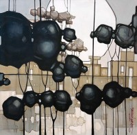 Salman Farooqi, 48 x 48 Inch, Acrylic on Canvas, Landscape Painting, AC-SF-687